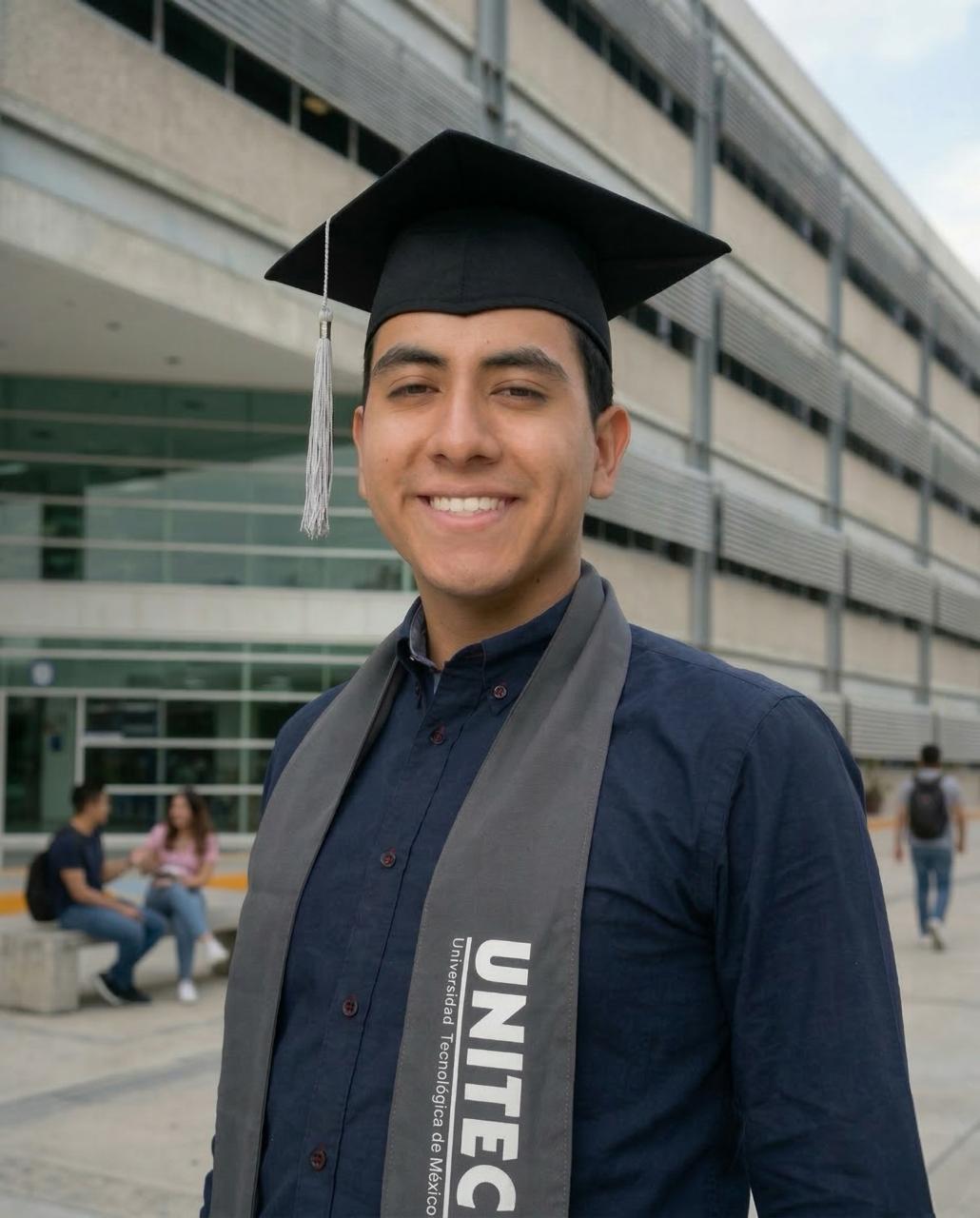 Egresado Victor, caso de exito de la carrera de Diseño Digital en UNITEC